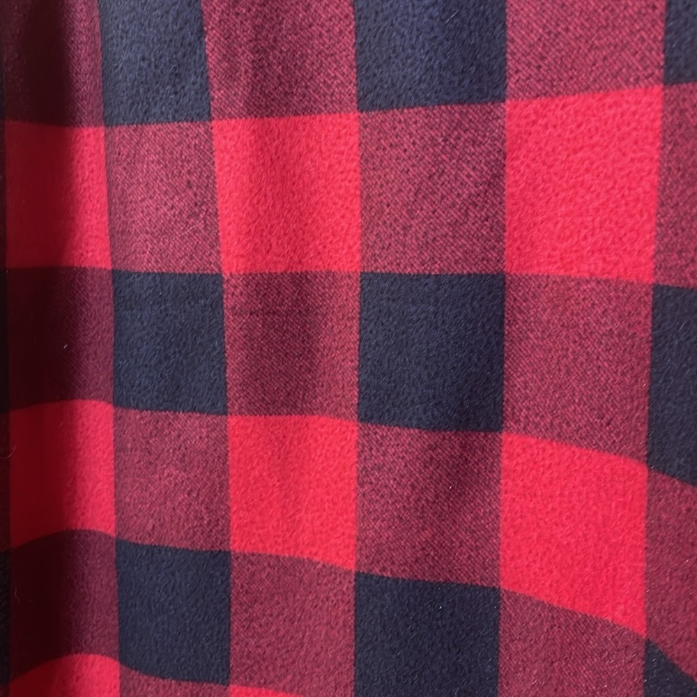 WONDERSHOP UGC Girls Size 10 Red Black Buffalo Check Ruffle Nightgown - Picture 8 of 12